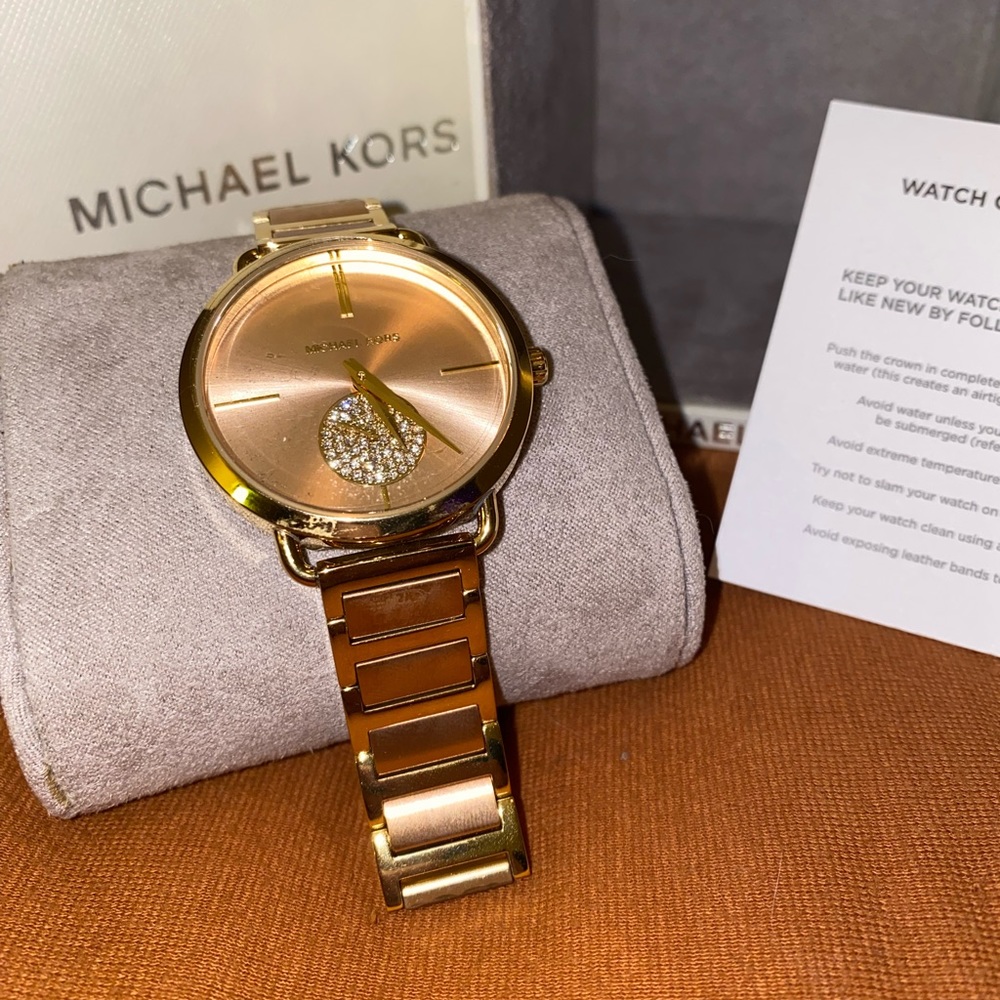 Michael Kors Women's Portia Stainless Steel Bracelet Watch 36mm. *NEVER WORN*